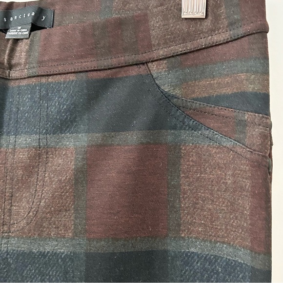 Sanctuary Plaid Jeggings Medium - Picture 4 of 8